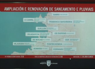 Vilagarcía instalou tres quilómetros de tubaxes de saneamento e pluviais no que vai de mandato