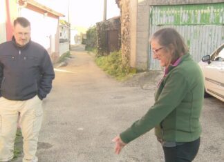 Veciños do Xobre demandan a canalización das augas pluviais para evitar escorrentías