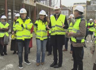 As obras do centro de saúde de Vilagarcía recuperan o ritmo trala sucesión de temporais