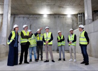 A gran obra de saneamento que está a executar a Xunta en Vilagarcía estará rematada en xullo