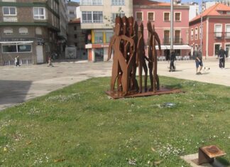 Vandalizan en Ribeira unha escultura en lembranza das vítimas do franquismo
