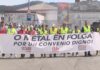 Seguimento masivo na segunda xornada de folga no sector do metal na provincia de Pontevedra