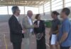 As obras de reconstrución do pavillón do IES do Porto do Son encaran a súa recta final