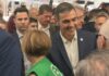 Visita sorpresa de Pedro Sánchez á Festa do Marisco do Grove