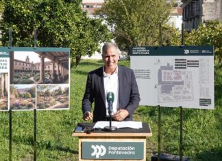 Os xardíns de Santa Clara abrirán ao público no 2027 despois dunha recuperación paisaxística