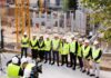 Avanzan as obras do pavillón de Monte Porreiro, chamado transformar o espazo público do barrio