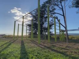 Avanzan as obras de construción do circuíto de calistenia e da pista deportiva no Campo de Arriba