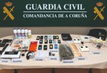 A rede de tráfico de drogas desmantelada en Noia utilizaba drons para a súa distribución