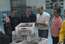 O presidente da Deputación da Coruña pon en valor o labor da confraría de Aguiño