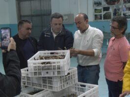 O presidente da Deputación da Coruña pon en valor o labor da confraría de Aguiño